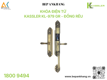 Khóa điện tử Kassler KL-979 GR - Đồng rêu